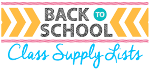 Back to School Class Supply List